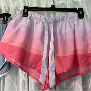victoria's secret lightweight cotton sleep shorts, m